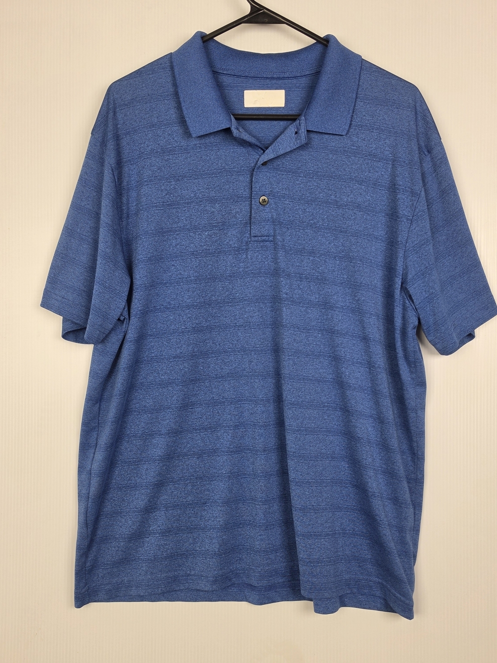 Perry Ellis Heathered Blue Polo Shirt